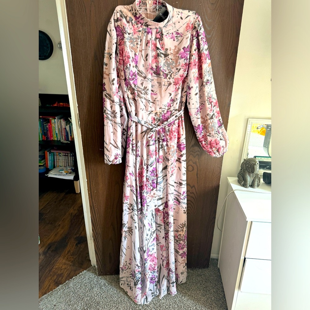 Hijabee Long Sleeve Floral Dress
